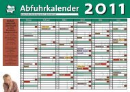 Abfuhrkalender 2011 Abfuhrkalender