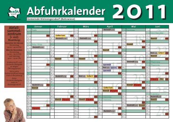 Abfuhrkalender 2011 Abfuhrkalender