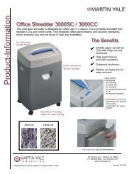 Office Shredder 3000SC / 3000CC - Check Writers