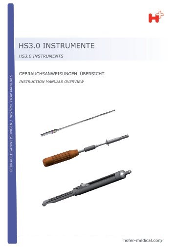 HS3.0 INSTRUMENTE - Hofer-medical