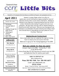 April 2011 - Child Care Resource and Referral