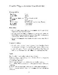 CV in English - Parallel Programming Laboratory - University of ...