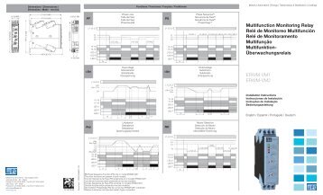 Multifunction Monitoring Relay Relé de Monitoreo ... - Weg