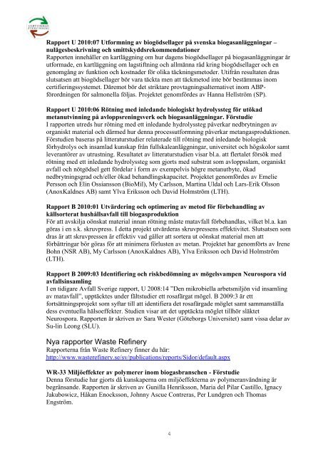 Nr 1-2011 - Avfall Sverige