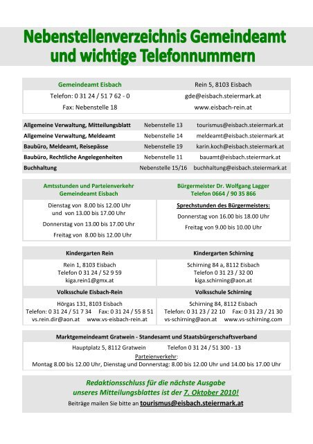 Mitteilungsblatt Ausgabe 4 ~ September 2010.pdf - Gemeinde Eisbach