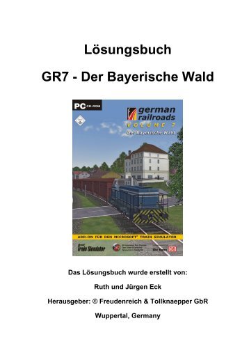 LÃ¶sungsbuch GR7 - Der Bayerische Wald - German Railroads