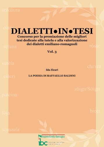 Dialetti intesi. Vol 3. La poesia di Raffaello Baldini (pdf, 1348 Kb)