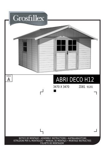 ABRI DECO H12 - Grosfillex Garden Home