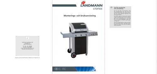 Monteringsanvisning - Landmann