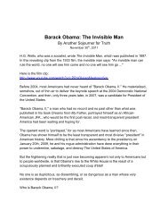 Barack Obama: The Invisible Man - Rense