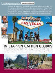 IN ETAPPEN UM DEN GLOBUS - Vom Banker zum Biker