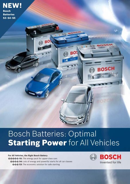 Bosch Batteries: Optimal Starting Power for All Vehicles