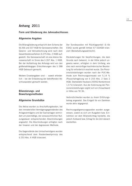 Geschäftsbericht 2011 - co op Minden-Stadthagen eg