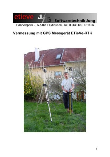 Vermessung mit GPS MessgerÃ¤t ETieVe-RTK