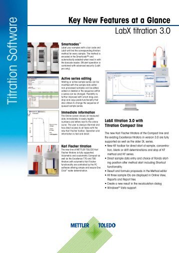 Titration Softw are - Mettler Toledo