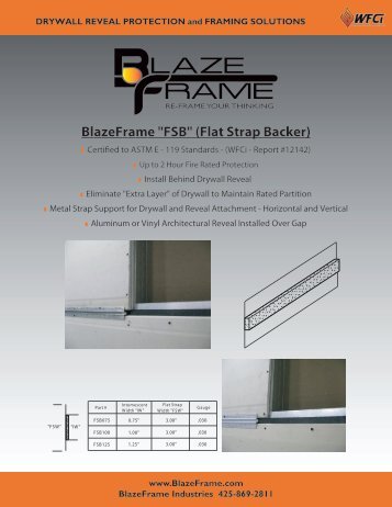 BlazeFrame "FSB" (Flat Strap Backer)