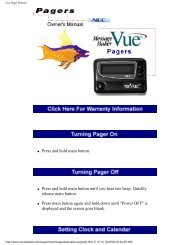 Vue Pager Manual - American Messaging