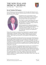 Kevin Nicholas McNamara - New Zealand Medical Journal