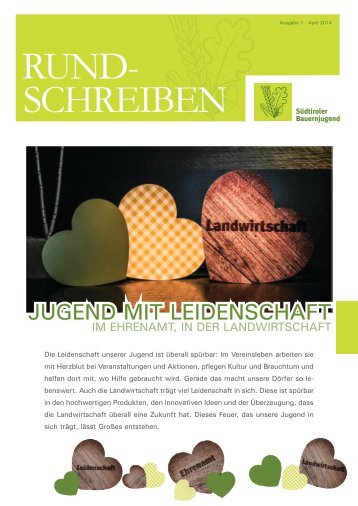 Rundschreiben der Südtiroler Bauernjugend Nr. 01 / 2014