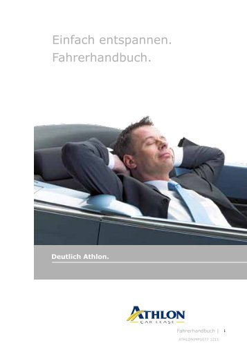 Einfach entspannen. Fahrerhandbuch. - Athlon Car Lease