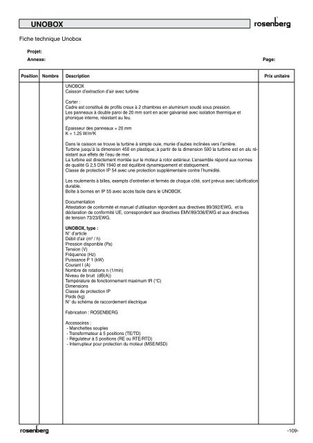 Cataloog Dakventilatoren Catalogue Ventilateurs de toiture