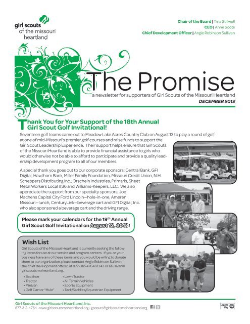 The Promise Girl Scouts Of The Missouri Heartland