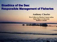 Responsible Management of Fisheries - Saint Mary's University