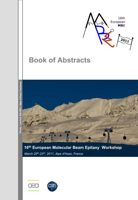 Book of abstracts - Euro-MBE 2011 - CNRS
