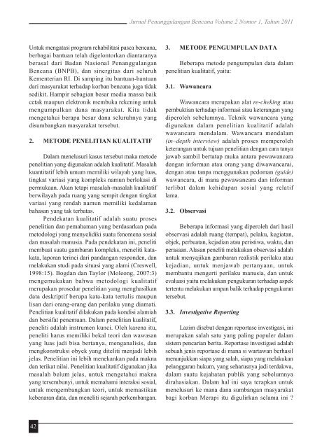 Daftar Isi Jurnal BNPB.FH10