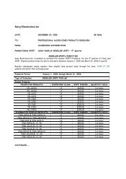 Sony Electronics Inc - Shoreview Distribution