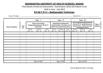 Radiographic - Maharashtra University of Health Sciences