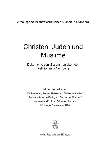 Christen, Juden und Muslime - Verlag Peter Athmann Nürnberg