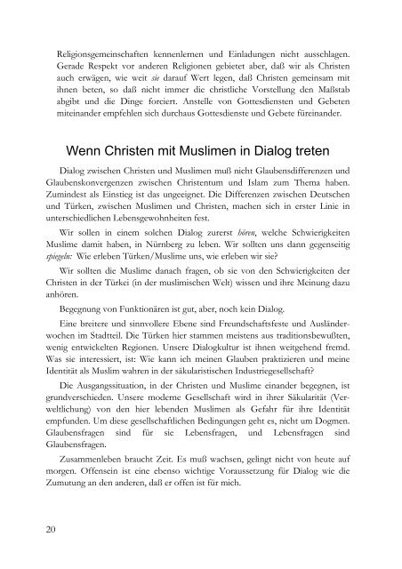 Christen, Juden und Muslime - Verlag Peter Athmann Nürnberg