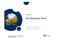 Zinndorf, Die Septische Hand - Septische Chirurgie