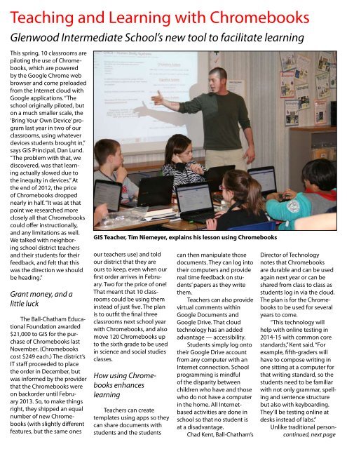 GIS Newsletter - Glenwood Intermediate School