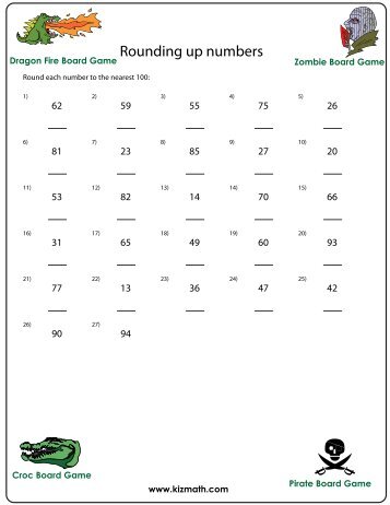 Rounding up numbers - nearest hundred ... - Math for Children