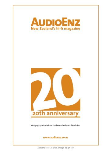 AudioEnz - Twenty years of hi-fi publishing