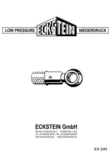 LOW PRESSURE NIEDERDRUCK ECKSTEIN GmbH