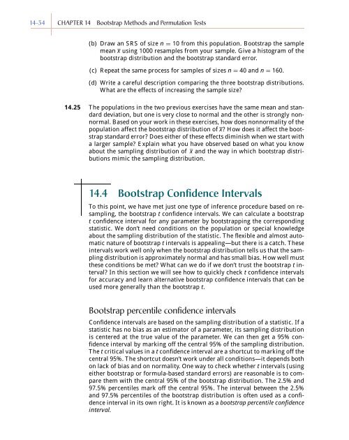 Chapter 14 - Bootstrap Methods and Permutation Tests - WH Freeman