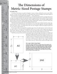 The Dimensions of Metric-Sized Postage Stamps - Metric Philatelist