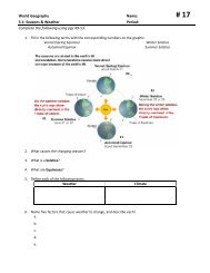 Seasons worksheet