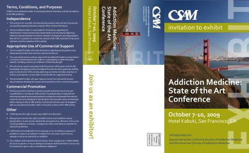 Addiction Medicine: State of the Art Conference - California Society ...