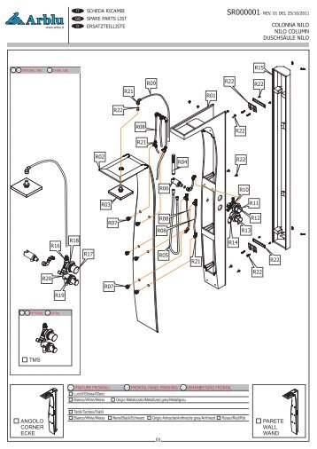 TMS ANGOLO CORNER ECKE PARETE WALL WAND ... - Arblu