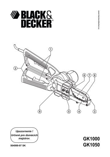 GK1000 GK1050 - Black & Decker