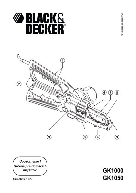 GK1000 GK1050 - Black & Decker