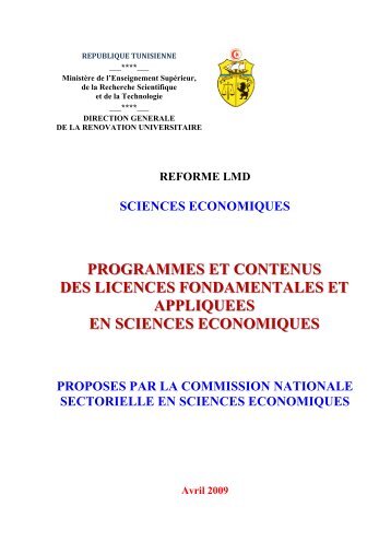 Licence Fondamentale en Economie et Gestion Quantitatives