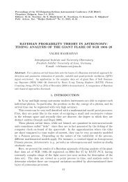 bayesian probability theory in astronomy: timing analysis of the giant ...