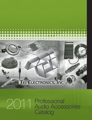 2011Professional Audio Accessories Catalog