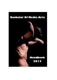 the Bachelor Of Media Arts (BMA) - COFA Sites