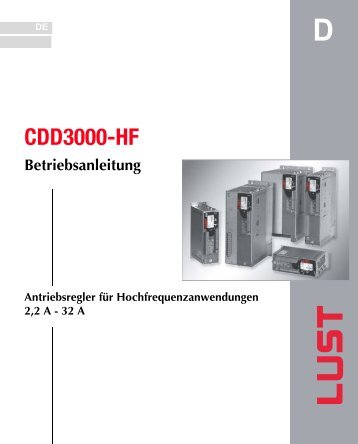 D CDD3000-HF Antriebsregler für ... - DEIRING Gmbh